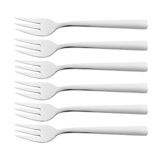 ZWILLING Dinner Cake Fork Set – 6 Pieces with Splitter Design