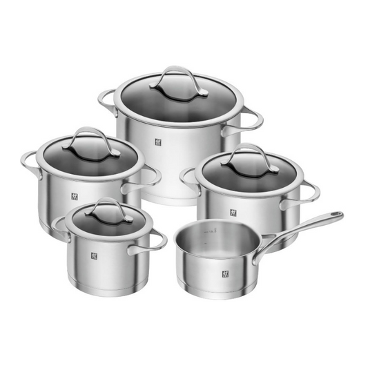 ZWILLING Essence 5-Piece Cookware Set With Glass Lids