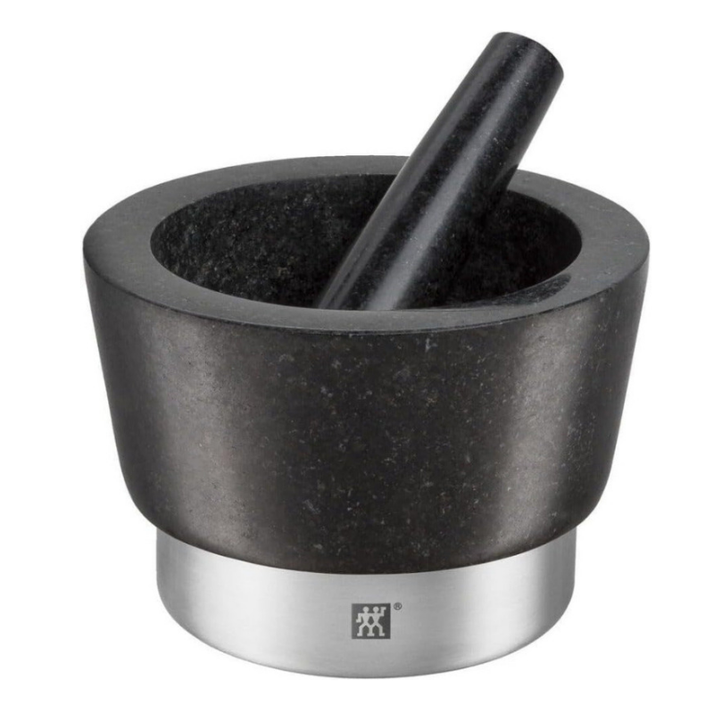 ZWILLING Spices Mortar with Pestle 10cm Granite Black