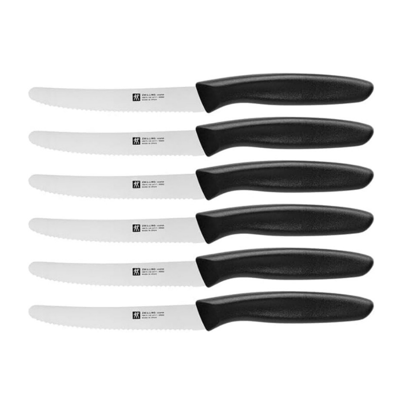 ZWILLING Twin Grip Knife Set – 6-Piece 12 cm Blades with Rust-Free Stainless Steel