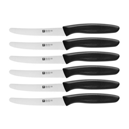 ZWILLING Twin Grip Knife Set – 6-Piece 12 cm Blades with Rust-Free Stainless Steel