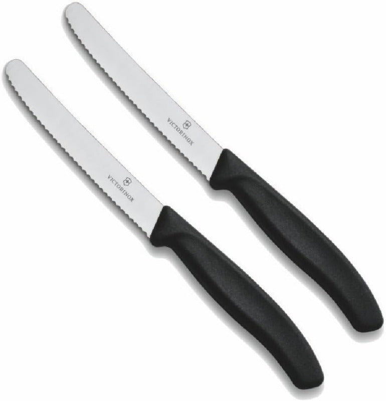 Victorinox 6-Piece Swiss Classic Table Knife Set | Wavy Edge | Multi-Color | Swiss Made