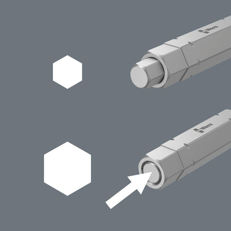 WERA 9506 SB 4‑in‑1 Hex Socket Bit – 3/4/5/6 mm, ¼″ Drive