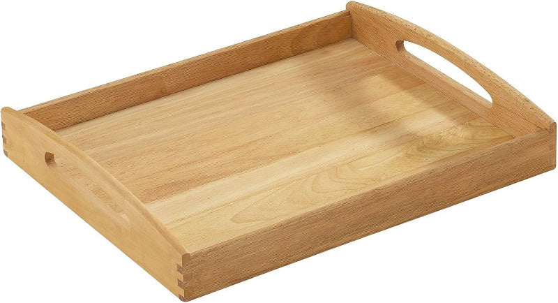 ZASSENHAUS Rectangular Wooden Serving Tray with Handles – Acacia Wood, 53×41×7 cm