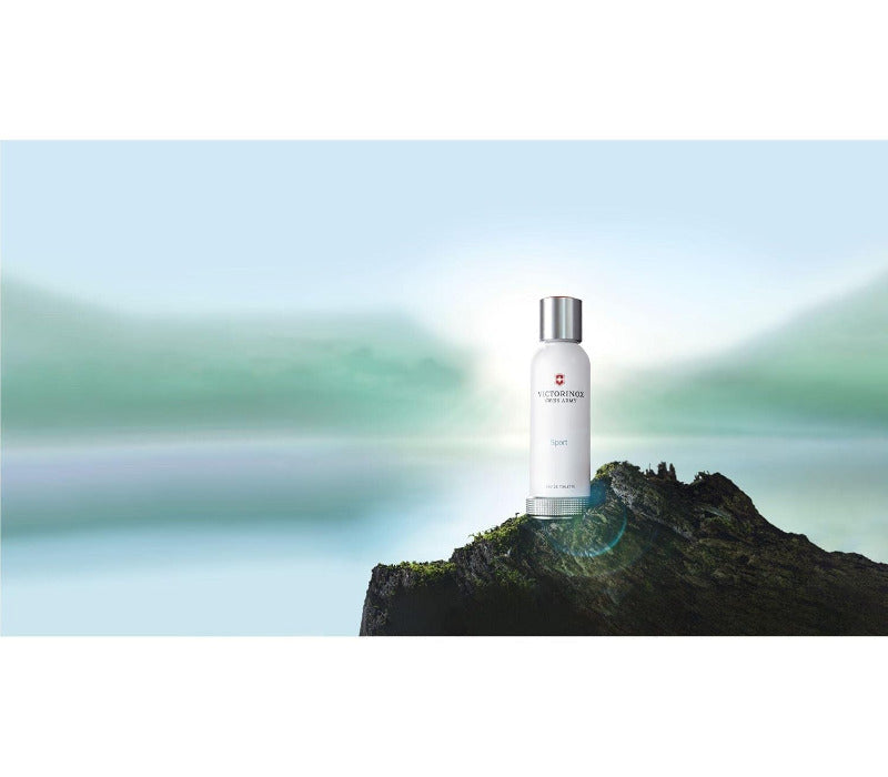VICTORINOX Swiss Army Sport Eau De Toilette for Men – Fresh Aquatic Scent with Lavender & Cedarwood, 100ml