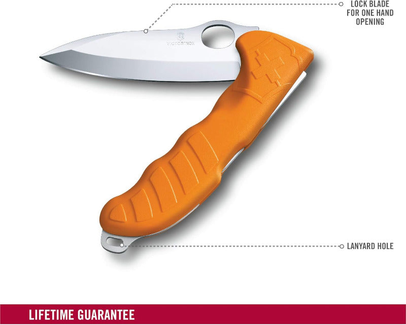 VICTORINOX Hunter Pro M – Swiss Army Knife | 2-in-1 Outdoor Multitool with One-Hand Locking Blade