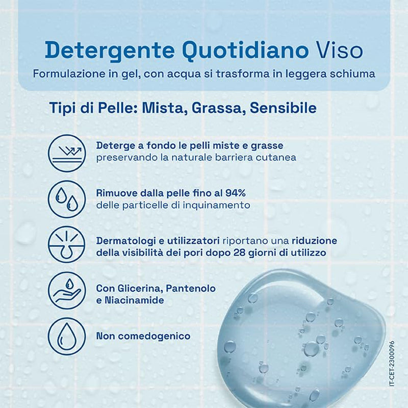 CETAPHIL Daily Facial Cleanser - 237ml | Pore-Minimizing & Non-Comedogenic Formula