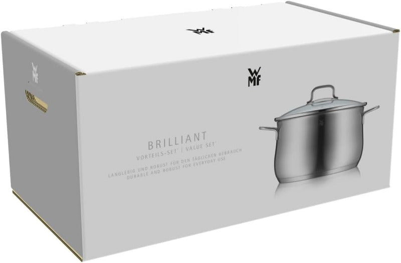 WMF Provence plus 5-pieces induction Cookware Set with Glass Lid