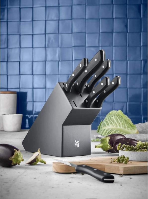 WMF Knife Block with 7-Piece Kitchen Knife Set Made from Special Blade Steel