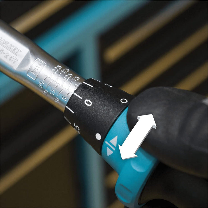 Hazet Drehmomentschlüssel 5108-2CT Für Fahrräder I Abtrieb: Vierkant 6,3 Mm 1/4 Zoll, Toleranz: 4%, 2,5-25 Nm, Feine Skaleneinteilung I Umschaltknarre, Für Bikes I Werkzeug Für Rennrad, 232 Mm