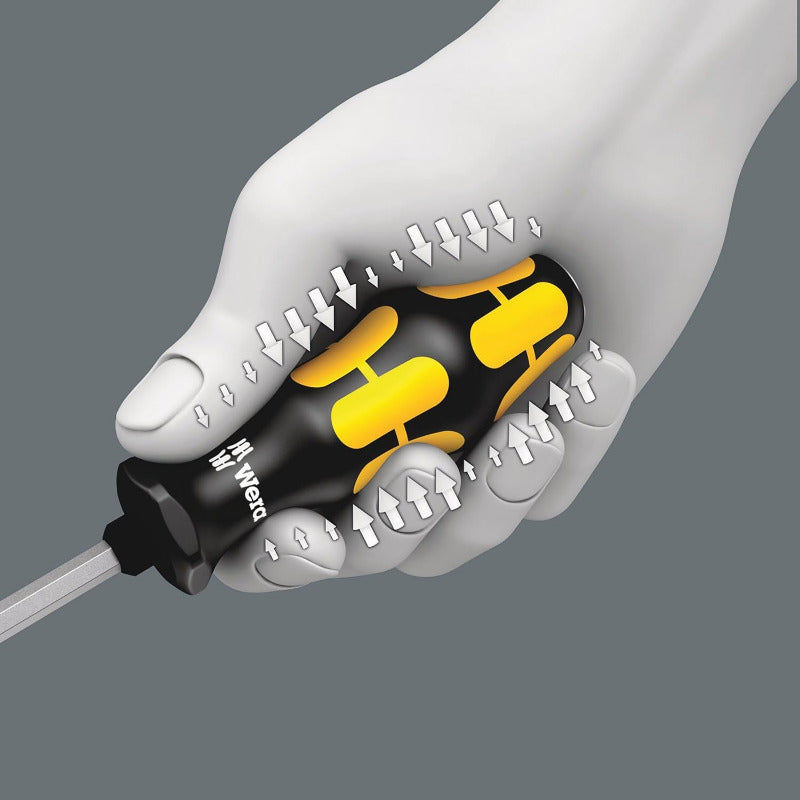 WERA 932/918/6 Kraftform Plus Screwdriver Chisel Set – 6-Piece with Rack (05018287001)