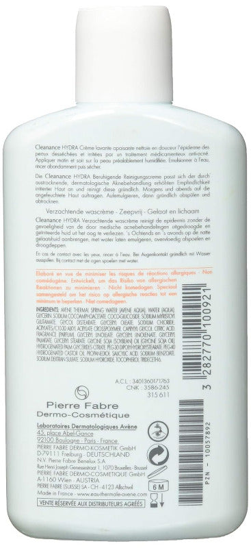 AVENE Cleanance HYDRA Soothing Cleansing Cream – 200ml