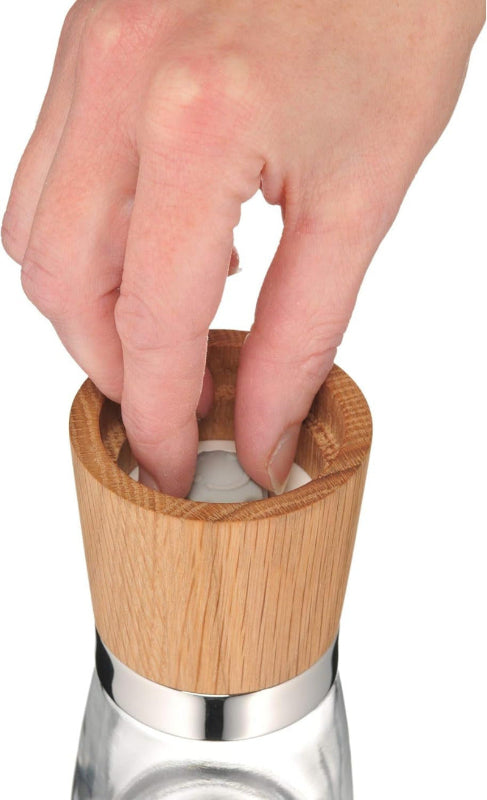 WMF Ceramill Nature Salt & Pepper Mill Set – 2-Pieces Wooden Mills with Ceramic Grinder