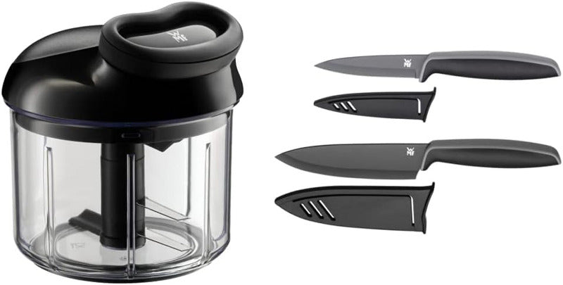 WMF Gourmet Manual Vegetable Chopper – 900ml Pull-Cord Food Processor