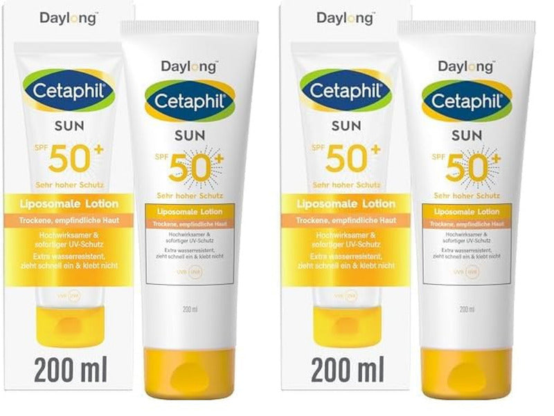 CETAPHIL SUN Liposomal Sunscreen Lotion SPF 50+ – 200ml | High UVA/UVB Protection for Sensitive & Dry Skin