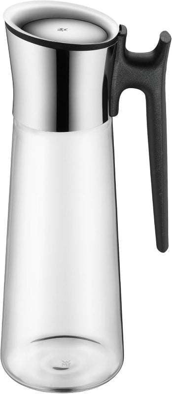 WMF Basic Water Carafe with Handle – 1.5L Glass Carafe with Silicone Lid