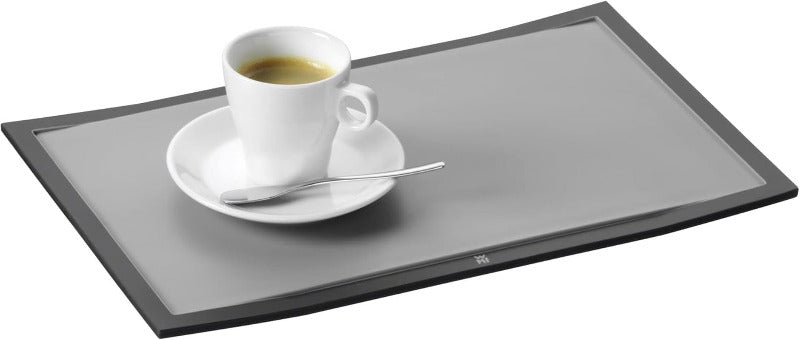 WMF Touch Cutting Board – 32 x 20 cm Black Plastic Chopping Board with Juice Groove
