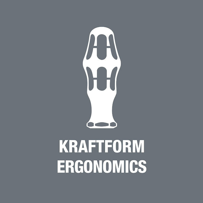 Wera Big Pack 900 Screwdriver Set Kraftform – 13-Piece Chisel Driver Set with Rack