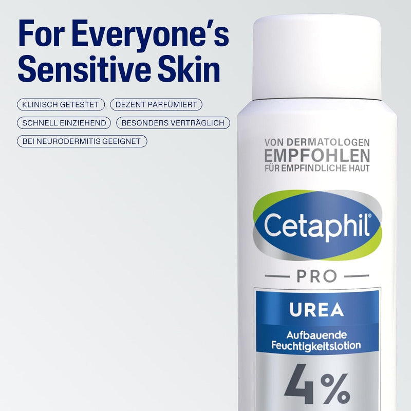CETAPHIL PRO Urea 4% Moisturizing Body Lotion – 500ml | Deep Hydration for Dry & Rough Skin
