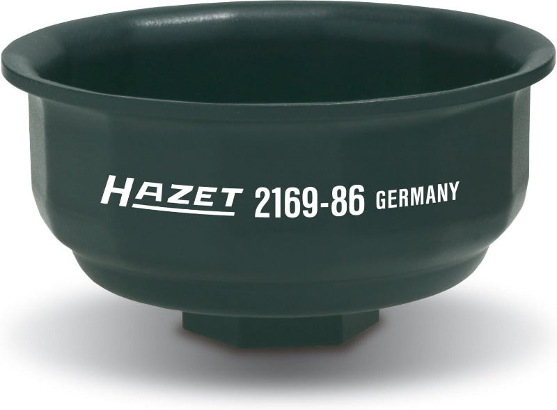 HAZET Ölfilterschlüssel 2169 I Passend Für Verschiedene Ölfilter Mit Einem Durchmesser Von 82 Mm, Antrieb: Außensechskant 3⁄8 Zoll I Betätigung Von Ölfiltern Und Ölfilter-Gehäusedeckeln