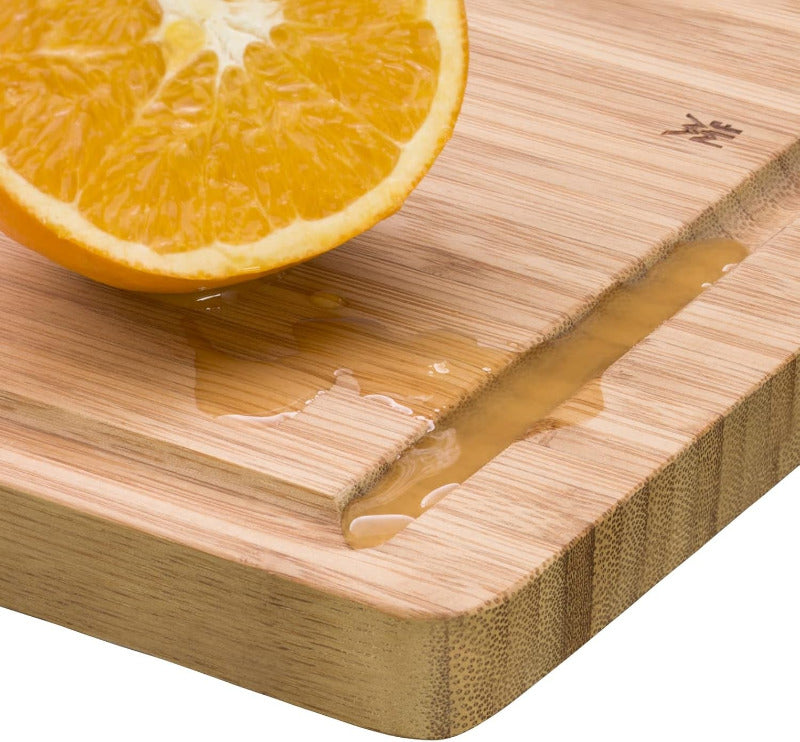 WMF Bamboo Cutting Board – 45 x 30 cm Large Wooden Carving Board with Juice Groove