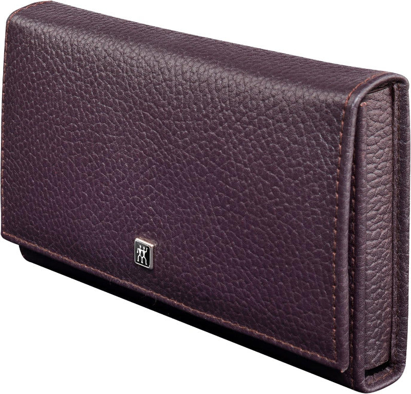 ZWILLING 7-Piece Manicure & Pedicure Set – Polished Stainless Steel in Purple Leather Case