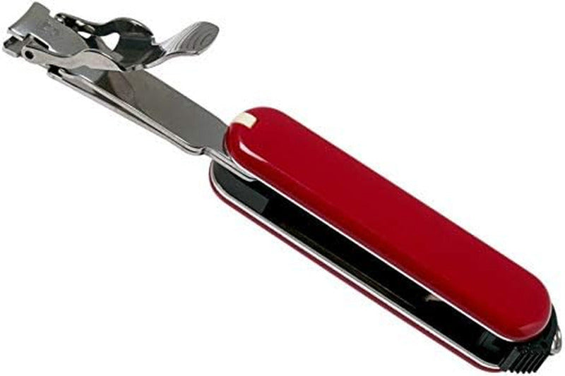 VICTORINOX Nail Clip 582 Swiss Army Knife – 4-in-1 Compact Multitool for Everyday Grooming | Red