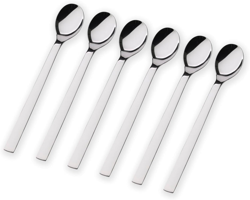 WMF Nuova Latte Macchiato Spoon Set – 6-Piece Long 19cm Spoons