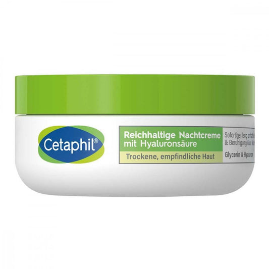 CETAPHIL Rich Night Cream with Hyaluronic Acid – 48g