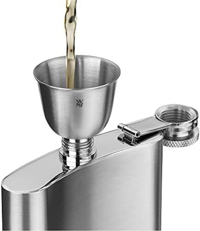 WMF Manhattan Hip Flask Set – 6-Piece 200ml with Leather Case