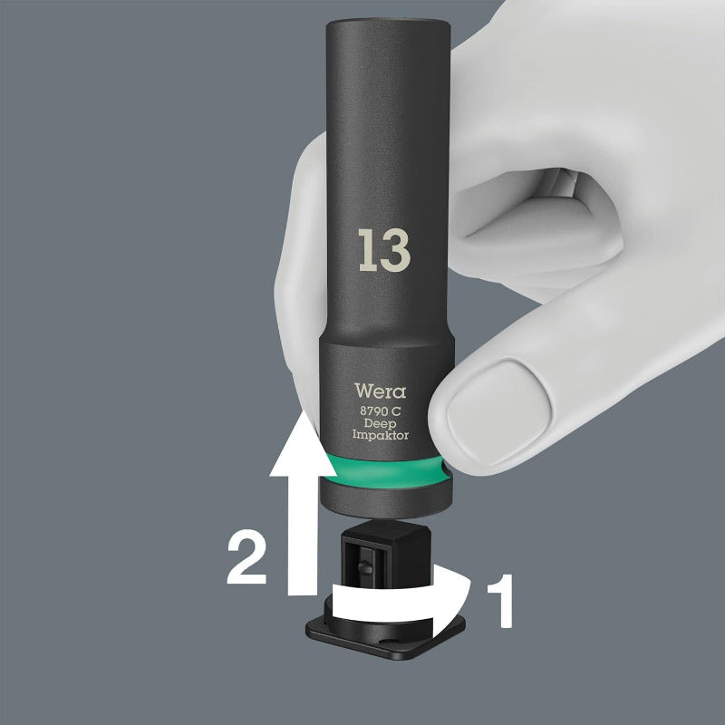 WERA 8790 C Impaktor Deep Set 1 – 11‑Piece Deep Socket Set (05004841001)