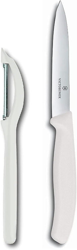 VICTORINOX Universal Swivel Peeler – Dual-Edged Serrated Blade for Fruits & Vegetables – Swiss Made – Limited Edition Cool Grey