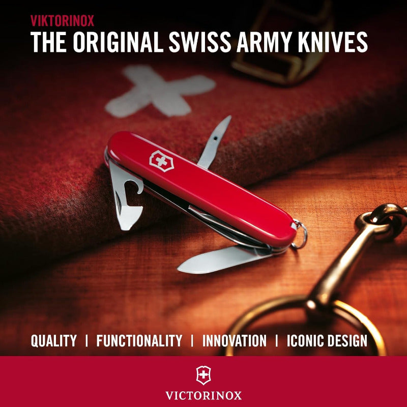 VICTORINOX Deluxe Tinker Swiss Army Knife – 17 Function Multitool | Red Pocket Knife for Travel, Camping & DIY