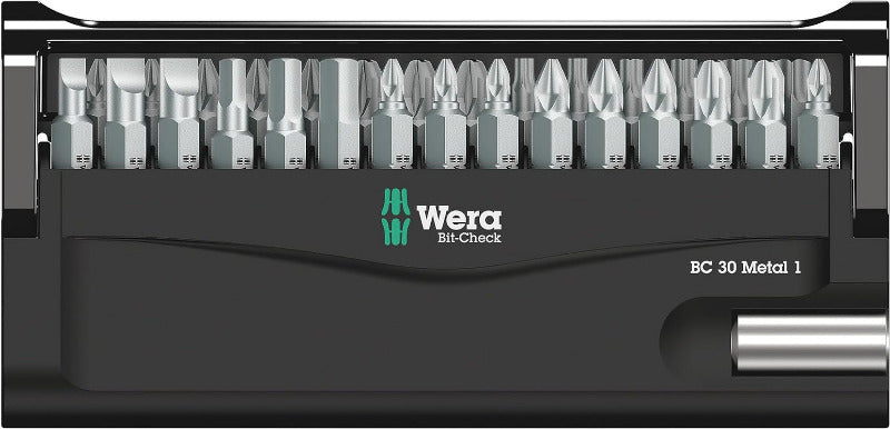 Wera Bit-Sortiment, Bit-Check 30 Metal 1, 30-Teilig, 05057434001