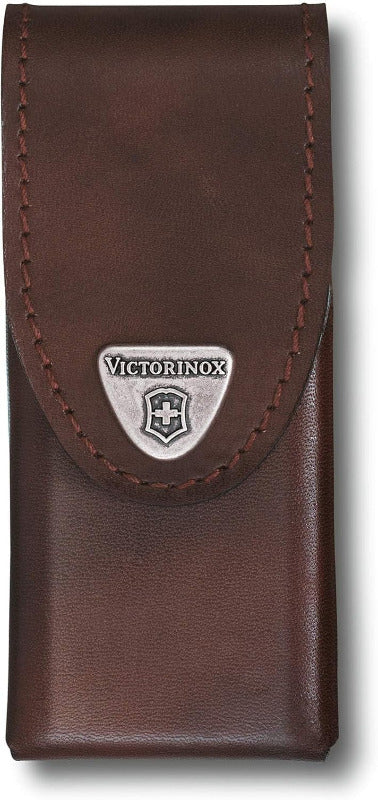 Victorinox Swiss Tool Spirit X Plus – 35-Function Multitool with Locking Blade & Leather Pouch (Swiss Made)