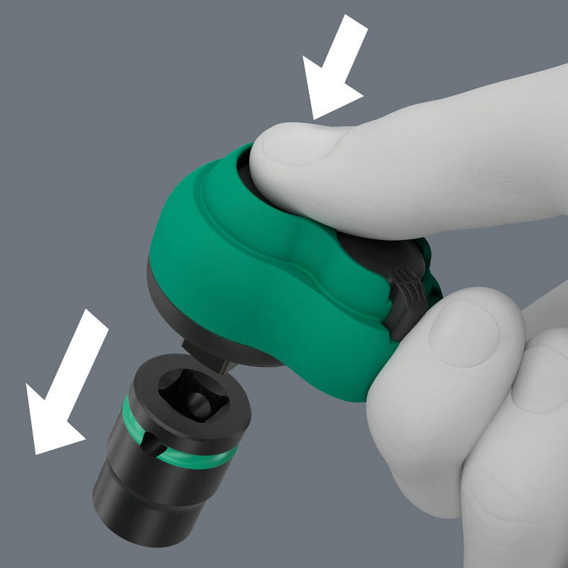 WERA 8100 SB 12 Zyklop Comfort Ratchet Set – 16-Piece (3/8" Drive)
