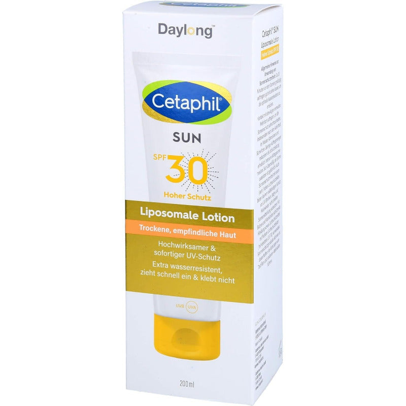 CETAPHIL Sun LSF 30 Liposomale Lotion – Broad-Spectrum Sunscreen for Sensitive Skin (200ml)