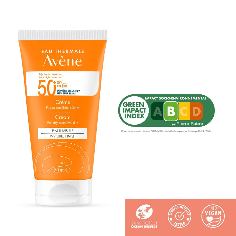 Avène High Protection Sun Cream SPF50, 50 Ml