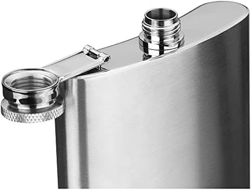 WMF Manhattan Hip Flask Set – 6-Piece 200ml with Leather Case