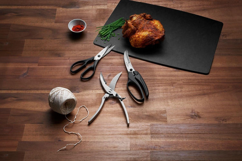 VICTORINOX Household Scissors – Stainless Steel, Black Handle