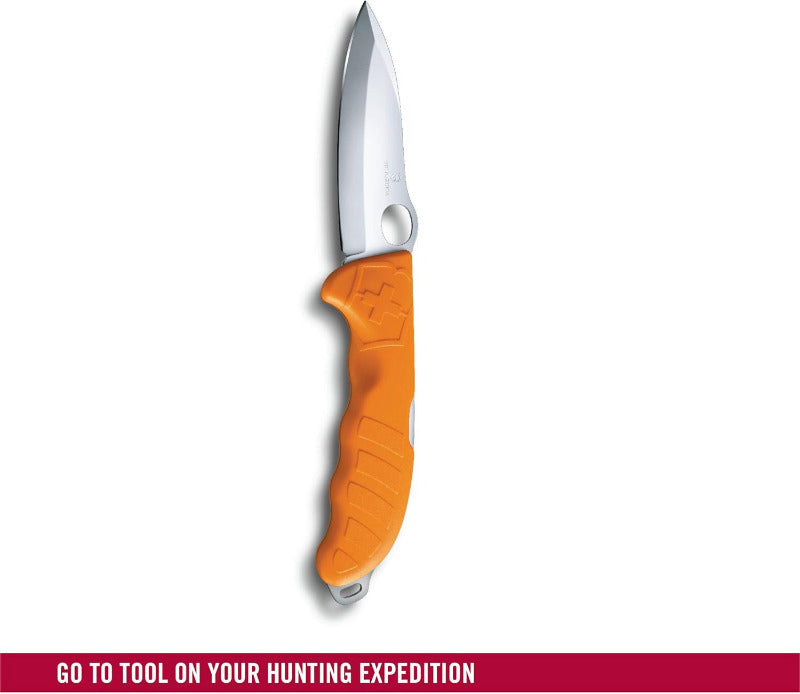 VICTORINOX Hunter Pro M – Swiss Army Knife | 2-in-1 Outdoor Multitool with One-Hand Locking Blade