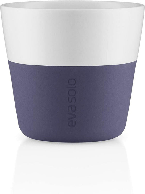 EVA SOLO | 2 Espresso Becher | 80 Ml | Gut Zu Halten Durch Silikonbeschichtung | Spülmaschinenfest | Carbon Schwarz
