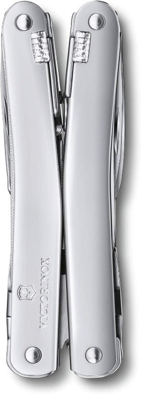 Victorinox Swiss Tool Spirit X Plus – 35-Function Multitool with Locking Blade & Leather Pouch (Swiss Made)