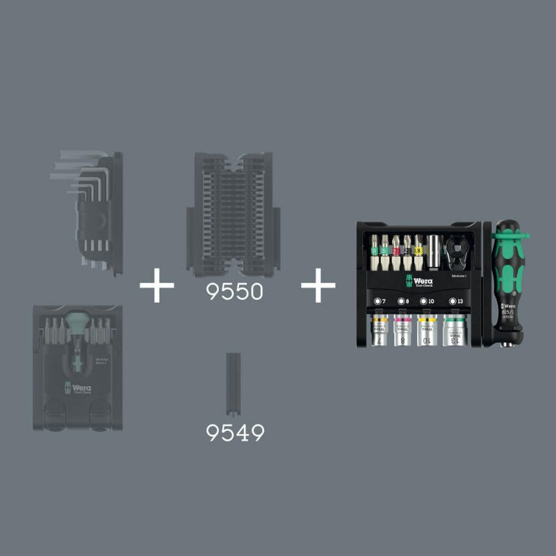 WERA Tool‑Check Modular 1 – Premium 21‑Piece Compact Kit (05049000001)