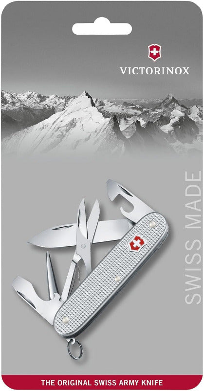 Victorinox Pioneer X Swiss Army Knife – Silver Multitool with 9 Functions