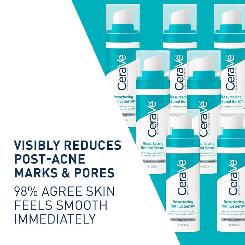 CERAVE Resurfacing Retinol Serum 30ml – Reveal Smoother, Clearer Skin