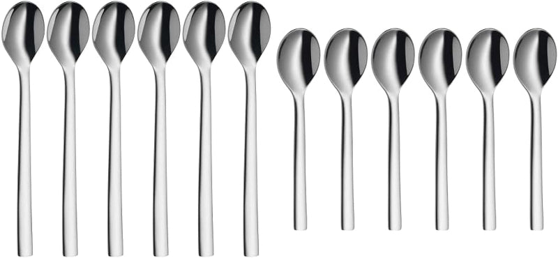 WMF Nuova Latte Macchiato Spoon Set – 6-Piece Long 19cm Spoons