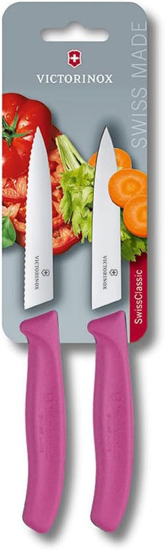 Victorinox Swiss Classic Vegetable Knife Set – Extra Sharp Swiss Made Blades with Ergonomic Black Handles