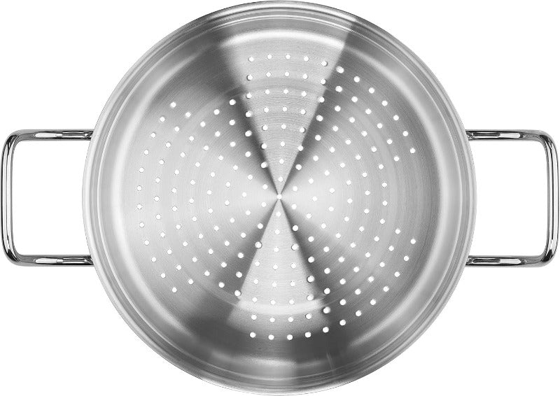 ZWILLING Steamer Insert 24 cm – Stainless Steel Vegetable & Dumpling Steamer, Fits Most 24 cm Pots