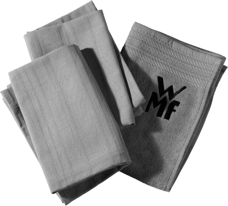WMF Kitchen Towel Set – 3-Pieces 100% Cotton Dish Towels & Hand Towel